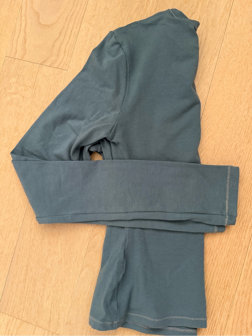 NWT SKIMS Long Sleeve Tee in Kyanite Blue Grey Size S - Picture 4 of 6